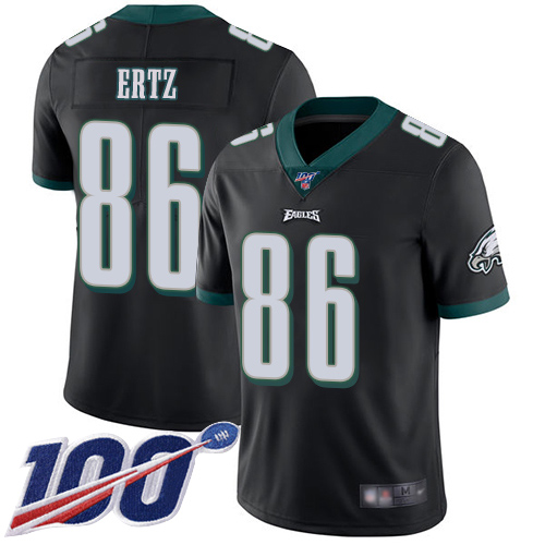 Men Philadelphia Eagles 86 Zach Ertz Black Alternate Vapor Untouchable NFL Jersey Limited Player Season